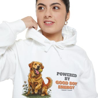 Good Boy Energy Dog Hoodie photo 5