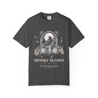 Gothic Raven Moon T-Shirt photo 6