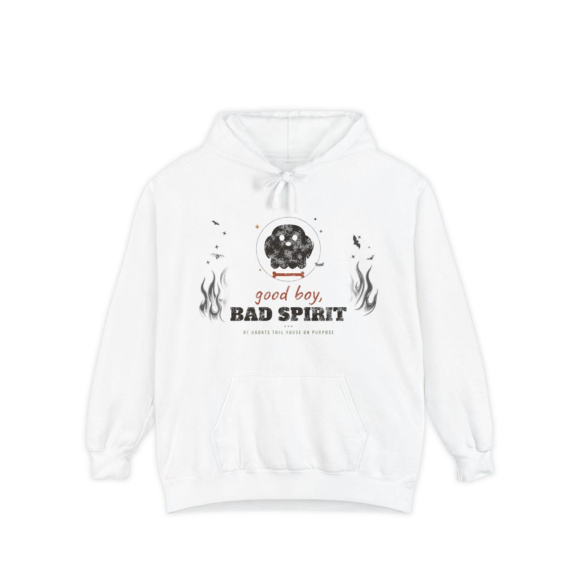Ghost Dog Halloween Hoodie by WedgeAtelier