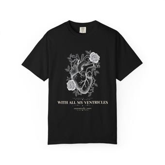 Anatomical Heart Comfort Colors Shirt photo 2