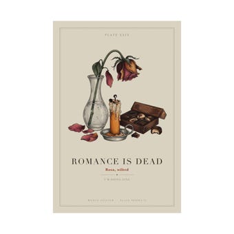 Romance Is Dead Anti Valentine Print photo 3