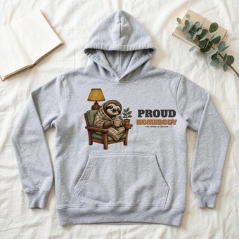 Sloth Homebody Hoodie photo 2