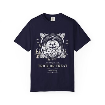 Gothic Jack O Lantern Trick or Treat T-Shirt photo 5