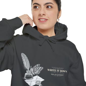 Dark Academia Writer Hoodie photo 6