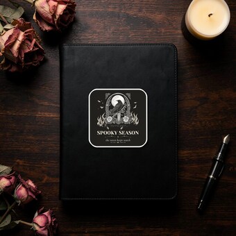 Gothic Raven Moon Sticker photo 3