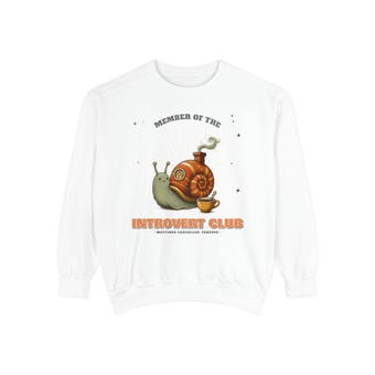 Introvert Club Snail Sweatshirt photo 2