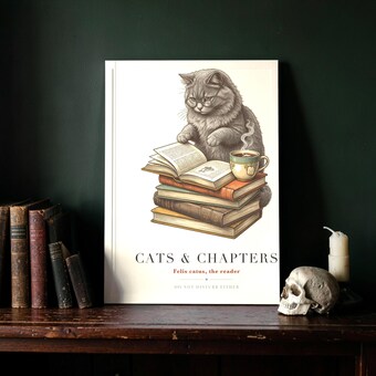 Cats & Chapters Wall Art Print photo 3