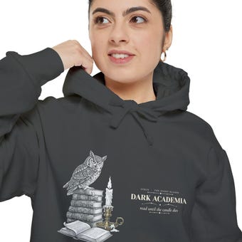 Dark Academia Owl Hoodie photo 6