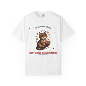 Self Love Club Cat Valentine Shirt photo 2