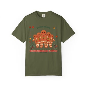 Gingerbread Squad Christmas T-Shirt photo 6