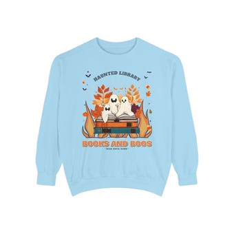 Comfort Colors Books and Boos Sweatshirt photo 6