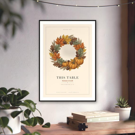 Thankful for This Table Print — art print by WedgeAtelier