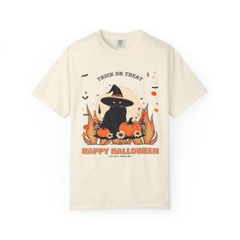 Witch Cat Halloween Shirt photo 3