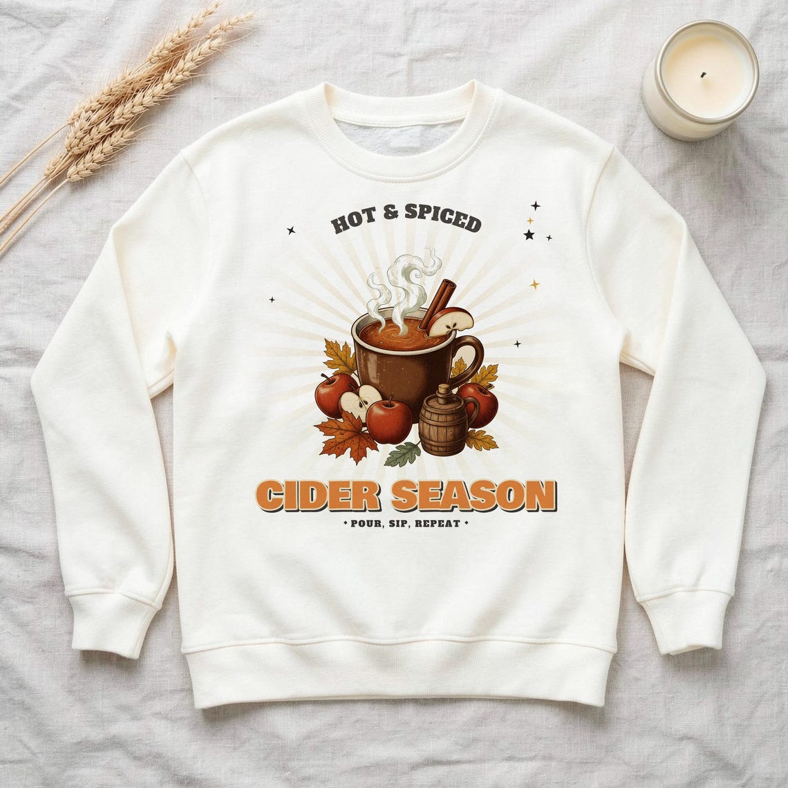 Cider Season Sweatshirt by WedgeAtelier