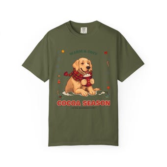 Cocoa Season Dog Mom Christmas Tee photo 6