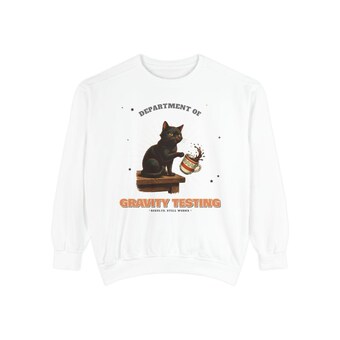 Gravity Testing Cat Sweatshirt photo 2