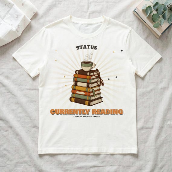 Book Lover Tee by WedgeAtelier