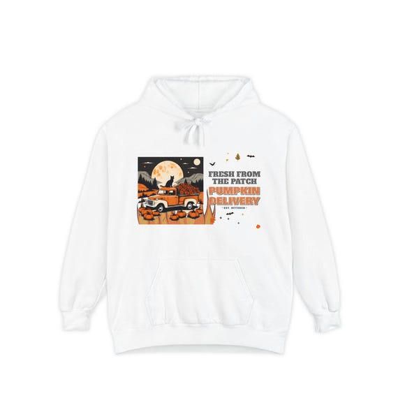Pumpkin Truck Hoodie by WedgeAtelier