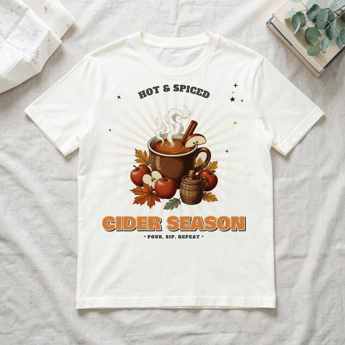 Cider Season Retro Tee by WedgeAtelier