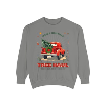 Comfort Colors Tree Haul Sweatshirt photo 4