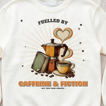 Caffeine & Fiction Sweatshirt photo 3