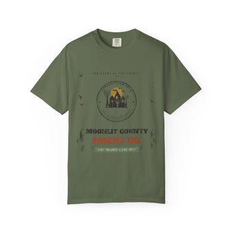 Moonlit County Fright Co. Vintage Halloween Shirt photo 6