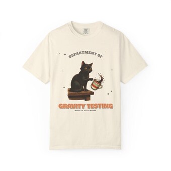 Gravity Testing Cat Shirt photo 2