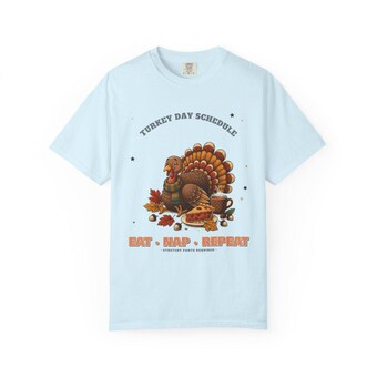 Eat Nap Repeat Thanksgiving Shirt photo 4