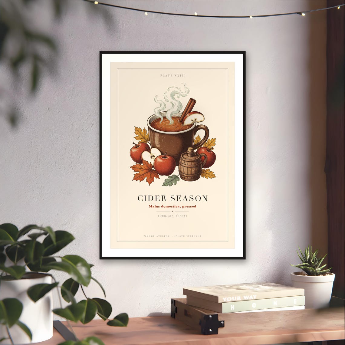 Apple Cider Season Print — art print by WedgeAtelier
