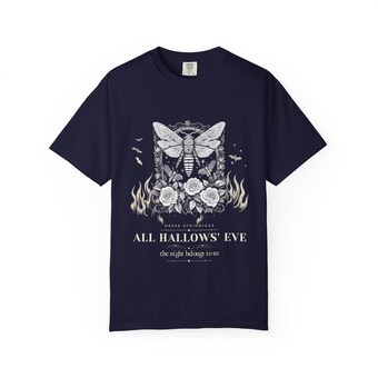 Gothic Moth Engraving T-Shirt photo 5