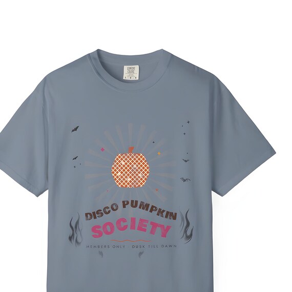 Disco Pumpkin Society Tee — Comfort Colors tee by WedgeAtelier
