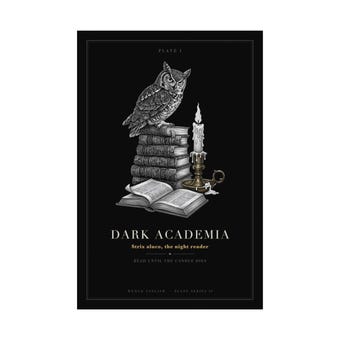 Dark Academia Owl Print photo 3