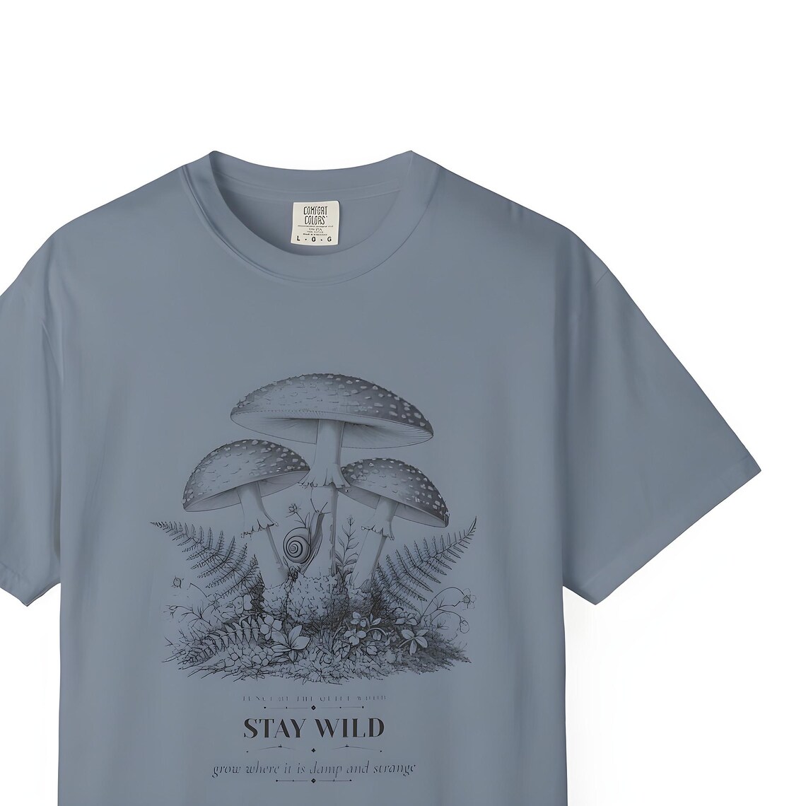 Fly Agaric Mushroom Shirt — Comfort Colors tee by WedgeAtelier
