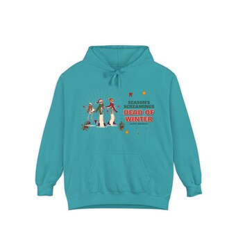 Ice Skating Skeletons Christmas Hoodie photo 4