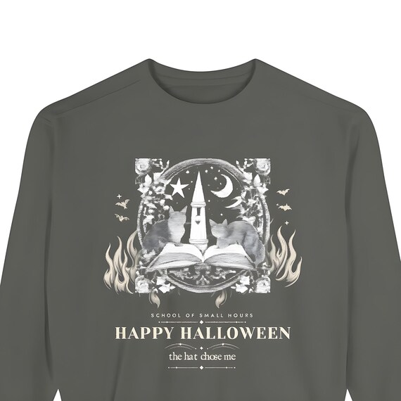 Witch Hat Sweatshirt — Comfort Colors crewneck sweatshirt by WedgeAtelier