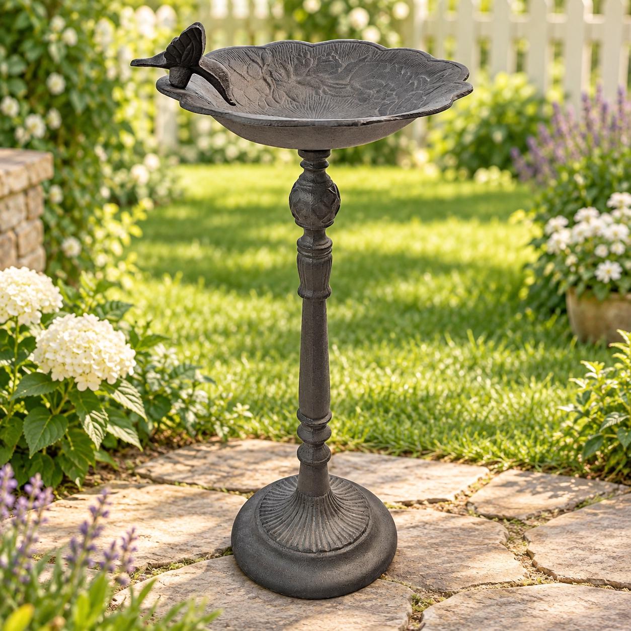 Vintage Antique Cast Iron Bird Bath - Etsy