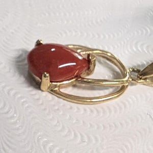 14 Karat Solid Gold, Coral Vintage/Estate Piece Pendant