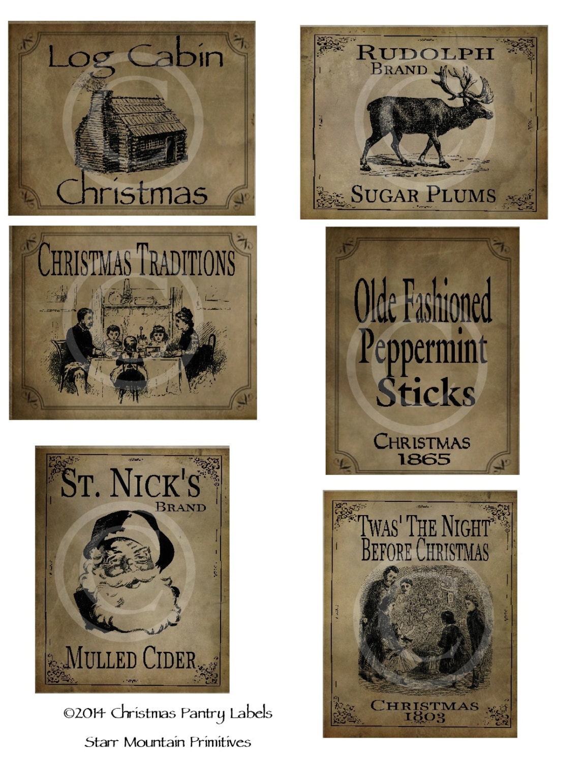 primitive-christmas-rudolph-santa-peppermint-sticks-log-cabin-pantry-logo-labels-jpeg-digital-file-for-crock-jar-labels-pillows-doll-etsy