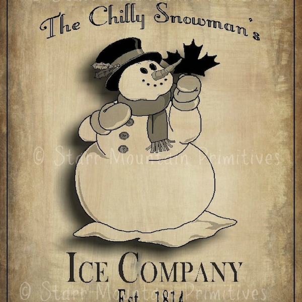 Snowman labels etsy