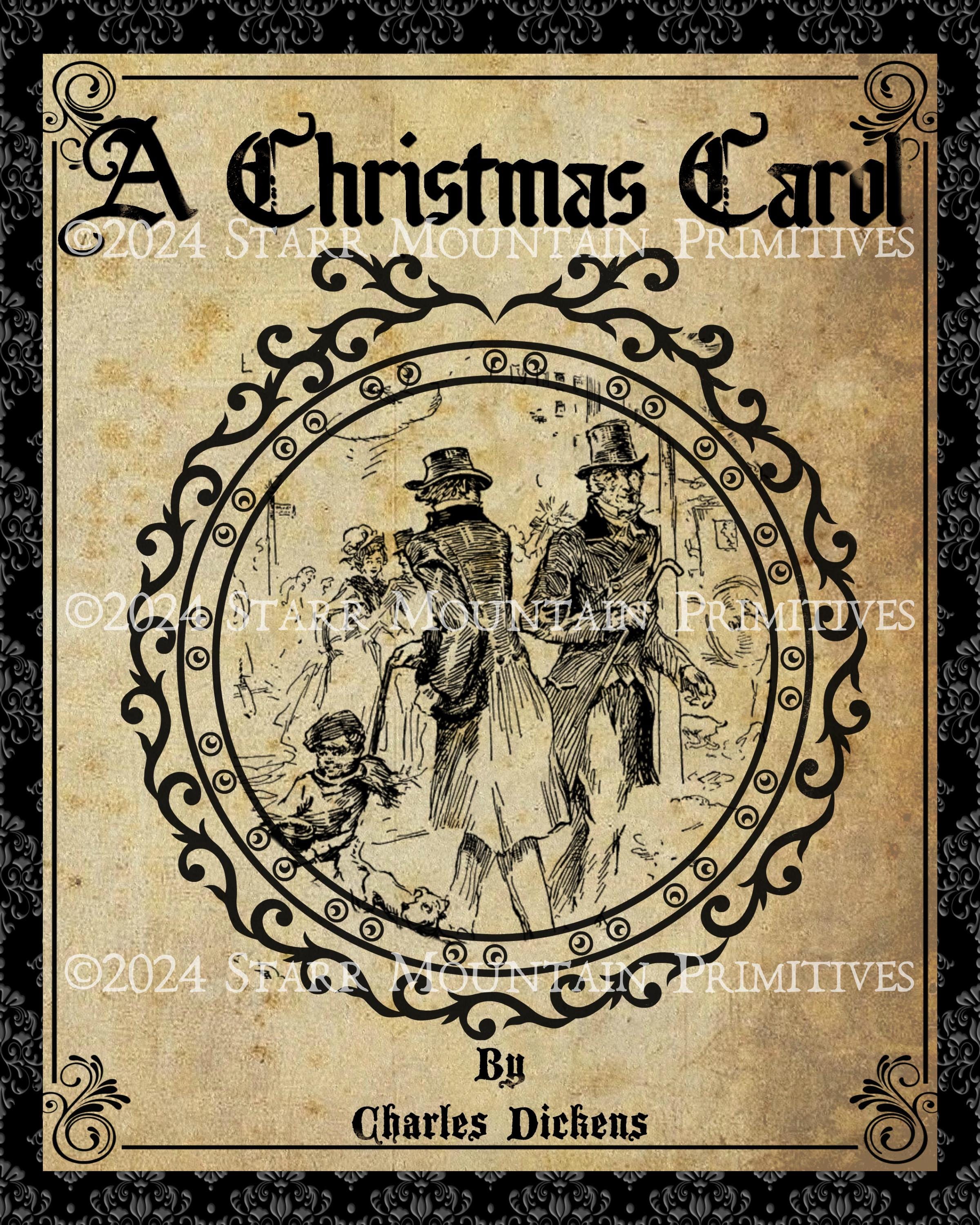 Primitive Vintage A Christmas Carol Charles Dickens Scrooge Pantry