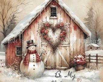 Texupday Gartenflagge Winter/Valentinstag – Romantischer Schneemann Mit Herz, 71x102 Cm, Wetterfest Aus Polyester