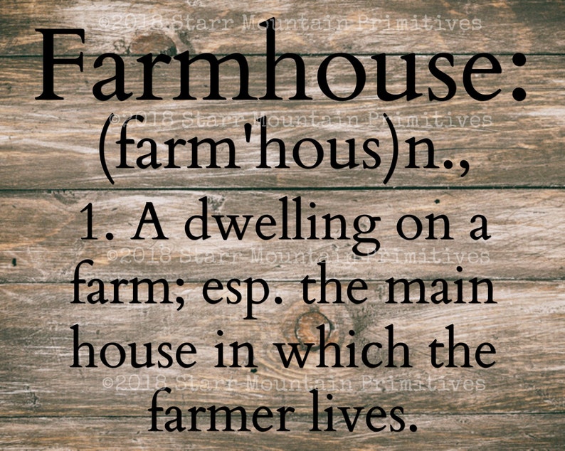 Primitive Farmhouse Meaning Definition Label Digital Image Feedsack