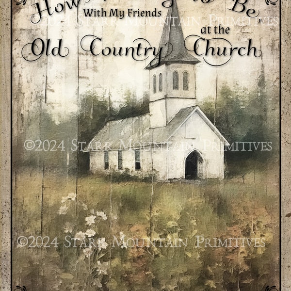 Primitive Farmhouse Inspirational Printable Old Country Church Hymnal Wildflowers Jpeg Digital Image Pillow Pantry Label Hang tag Ornament