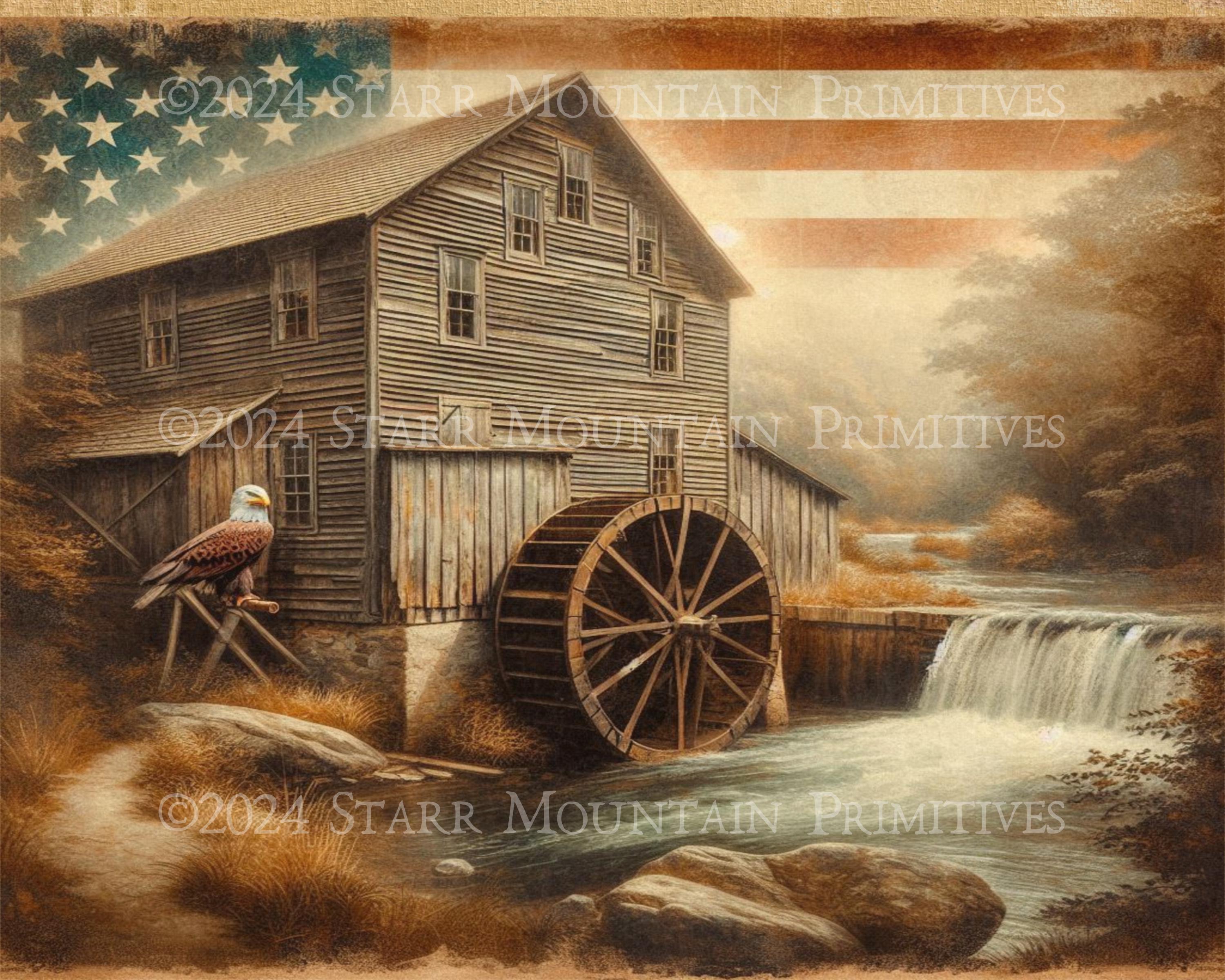 Antique Grist Mill - Etsy