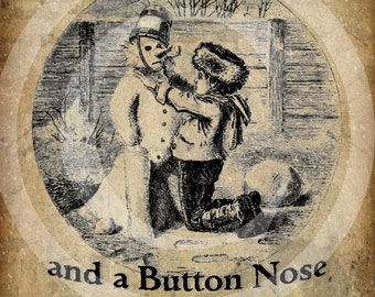 Primitive Vintage Frosty The Snowman Christmas Pantry Logo Label Jpeg Digital File for Crock  Jar, Labels, Pillows, Doll