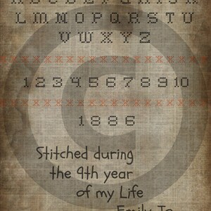 Primitive vintage Digital Sampler Stitchery Label Jpeg Feedsack Logo for Pillows Labels Hang tags Magnets Ornies