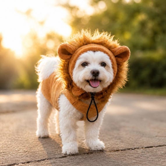 Lion Costume for Dogs, Dog Lion Costume, Cute Pet Costume, Halloween Dog Outfit, Puppy Costume, Funny Dog Costume, Lion Pet Outfit