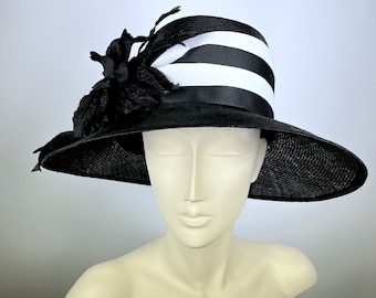 Kentucky Derby Hat Summer Cloche , Church Wedding Hat, Flapper Miss Fisher Hat