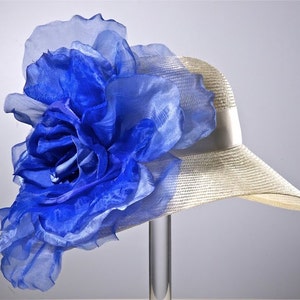 Kentucky Derby Hat Wide Brim Hat, Derby Hats for Women, Church Wedding Hat image 1