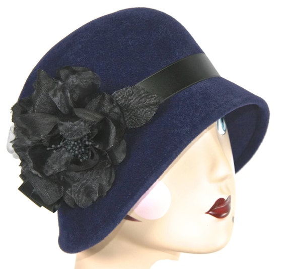 blue cloche hat